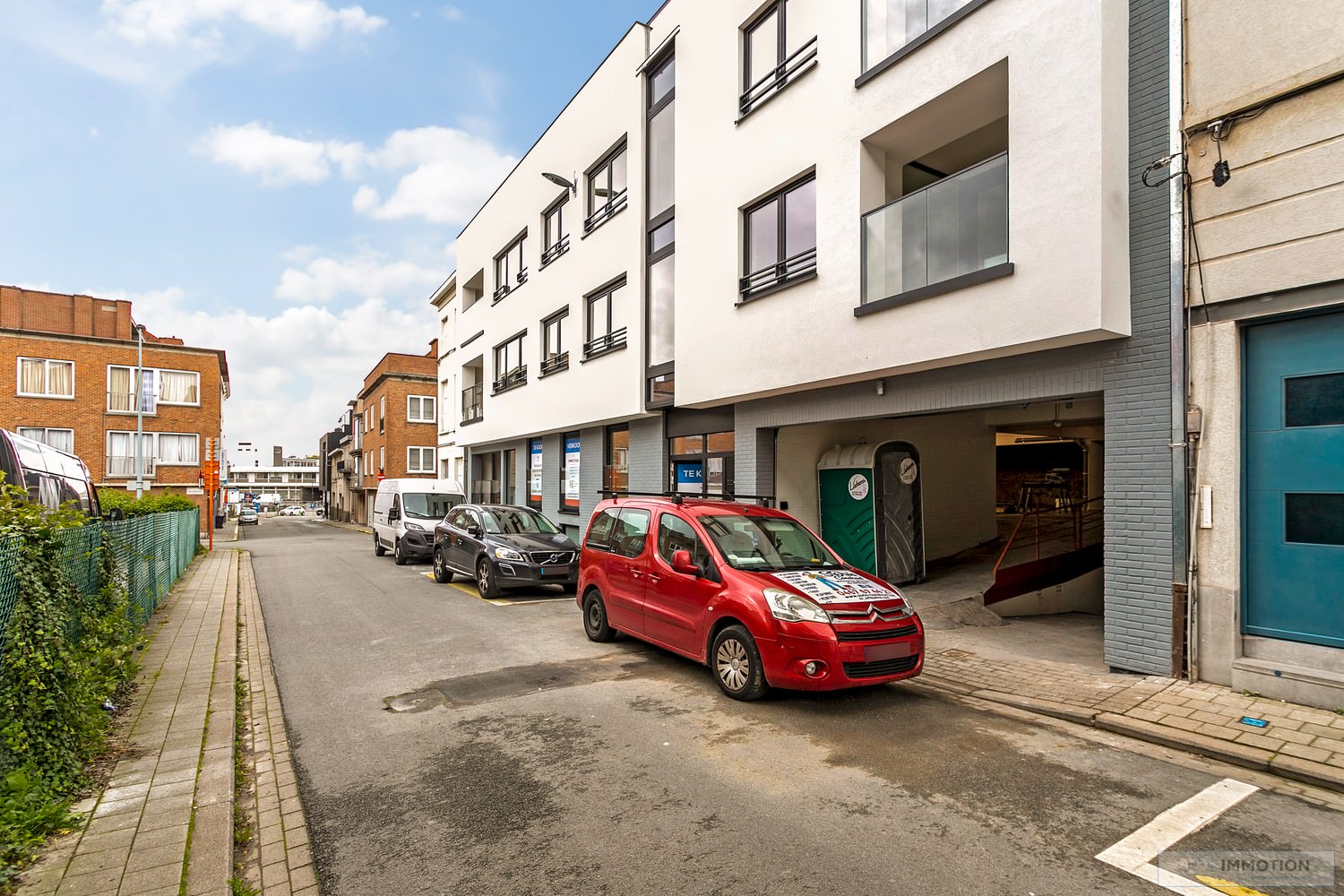 Dubbele parking in het centrum van Kortrijk